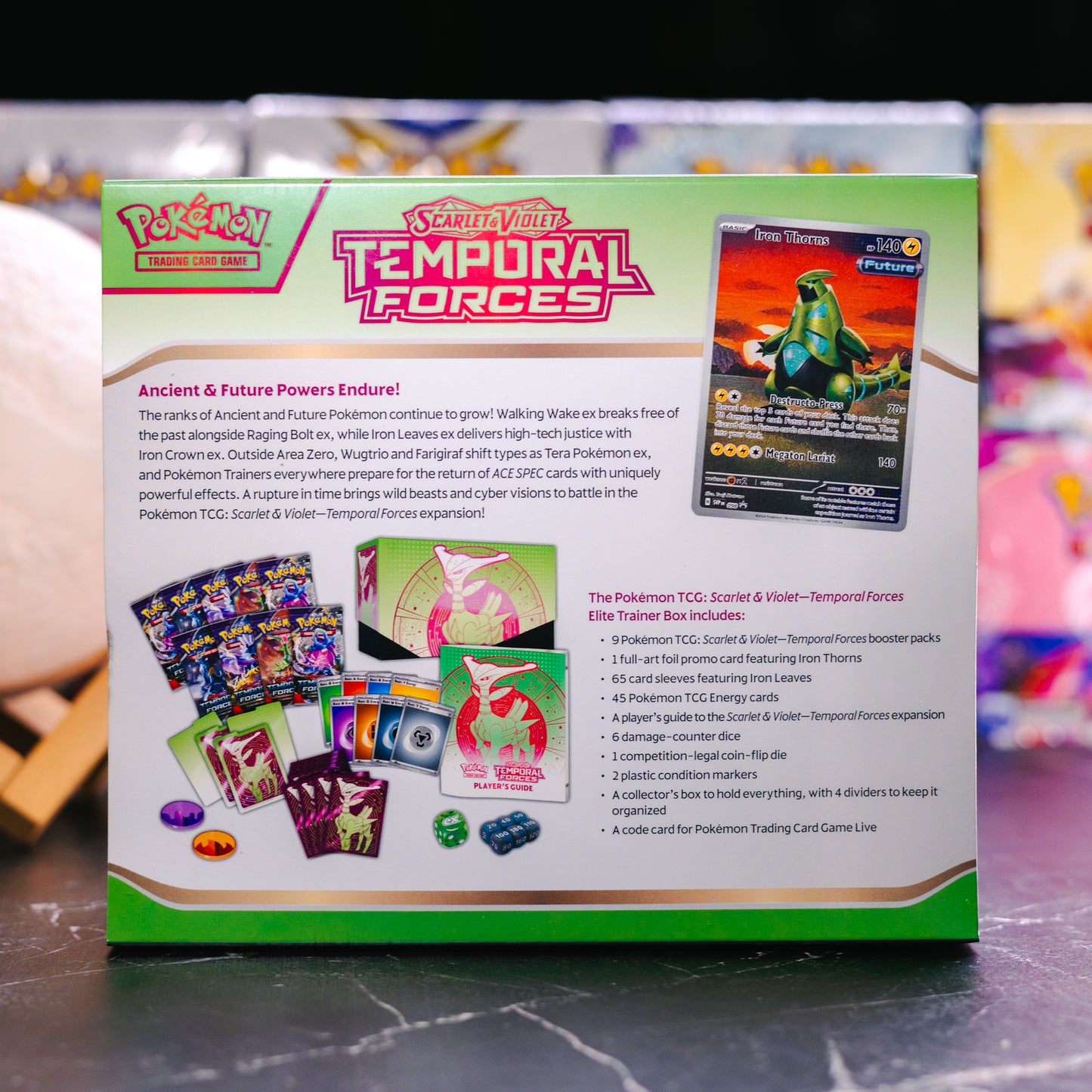 Pokémon TCG: Temporal Forces Elite Trainer Box (Iron Leaves)